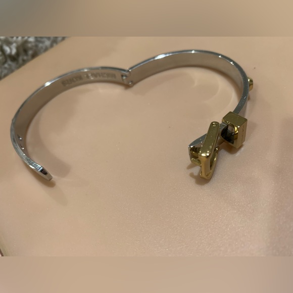 Michael Kors Silver/Gold Buckle Bangle (with dust bag) - Picture 7 of 10